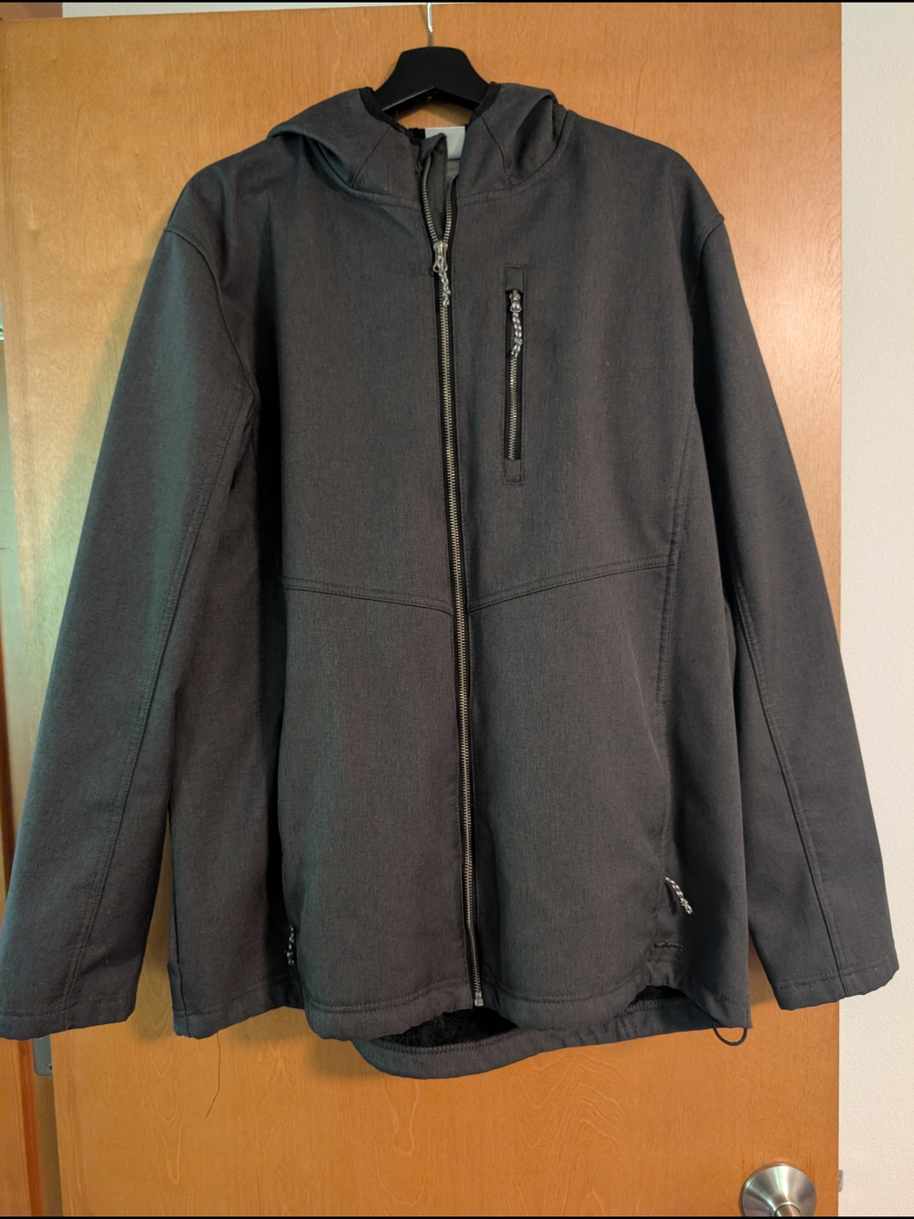 Avalanche Men's Black Hooded Zip Jacket XL